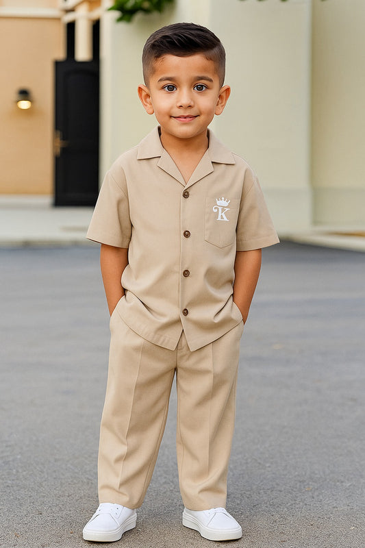 King printed tracksuit for kids & boys (skin)
