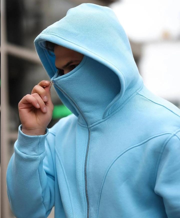 Turkish Masked Hoodies (Sky Blue)