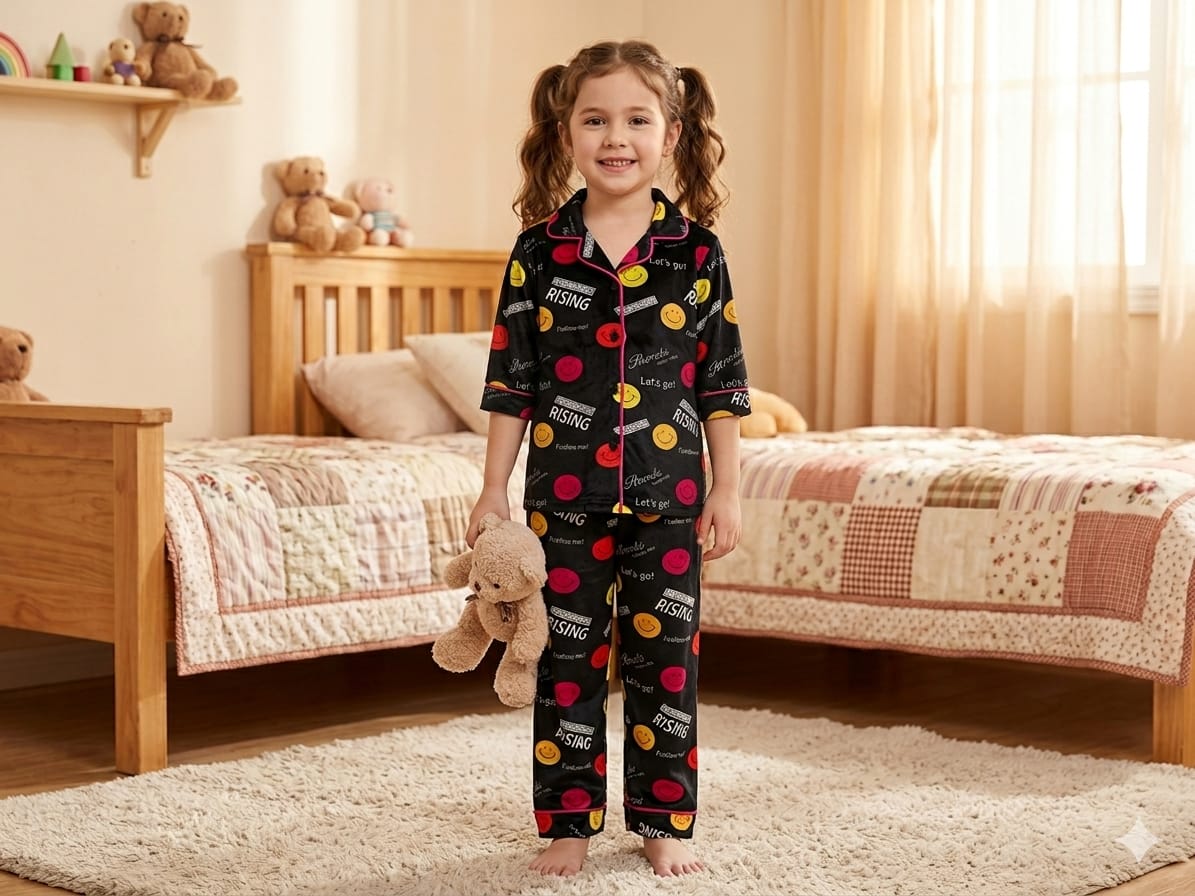 Button-Down PJS Set & Loungwear (Black)