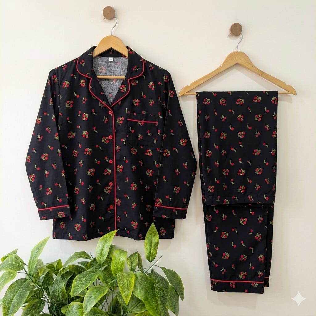 Elite Lounge Pajama Set (Black)