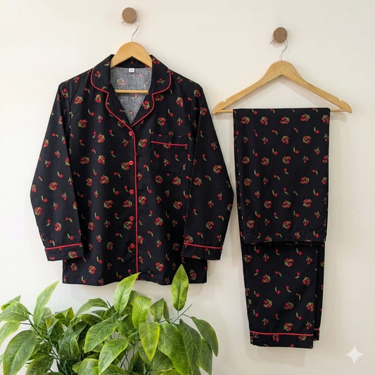 Elite Lounge Pajama Set (Black)