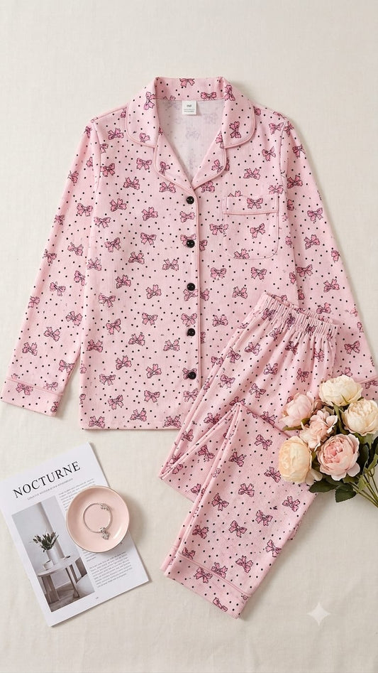 Sweet Bows Pajama Set