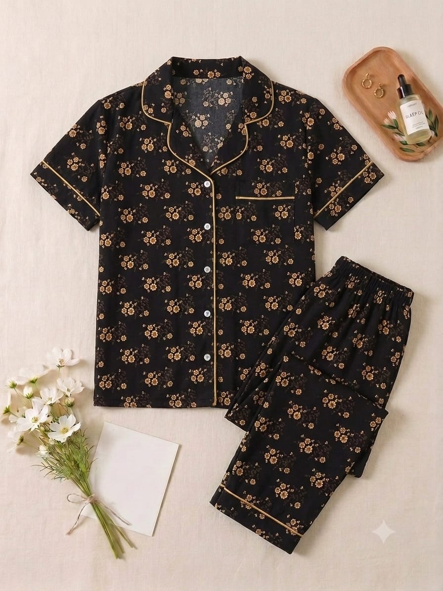 Golden Garden Pajama Set