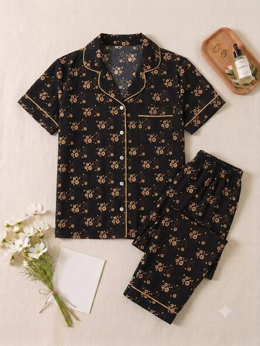Golden Garden Pajama Set