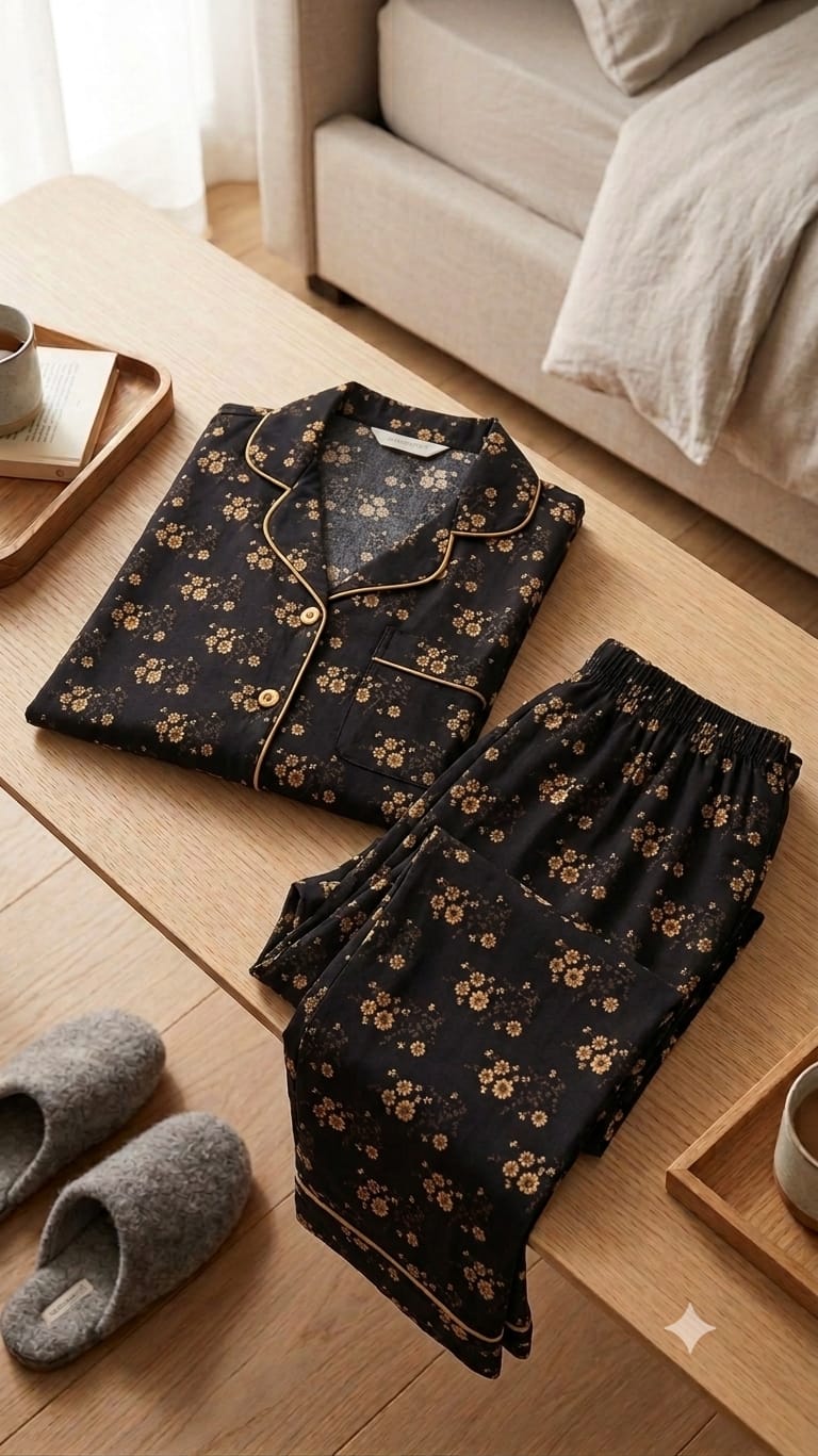Golden Garden Pajama Set