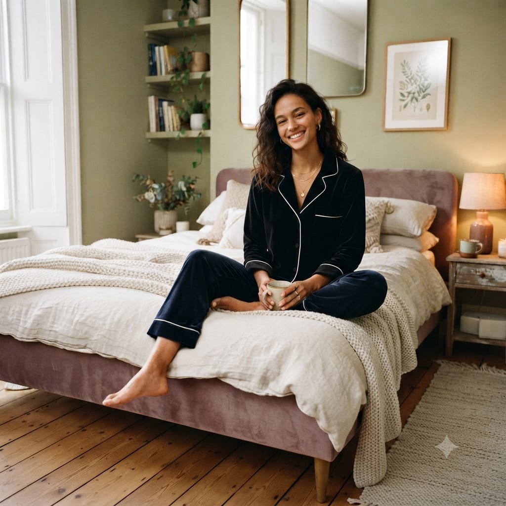 Royal Comfort Pajama Set (Black)