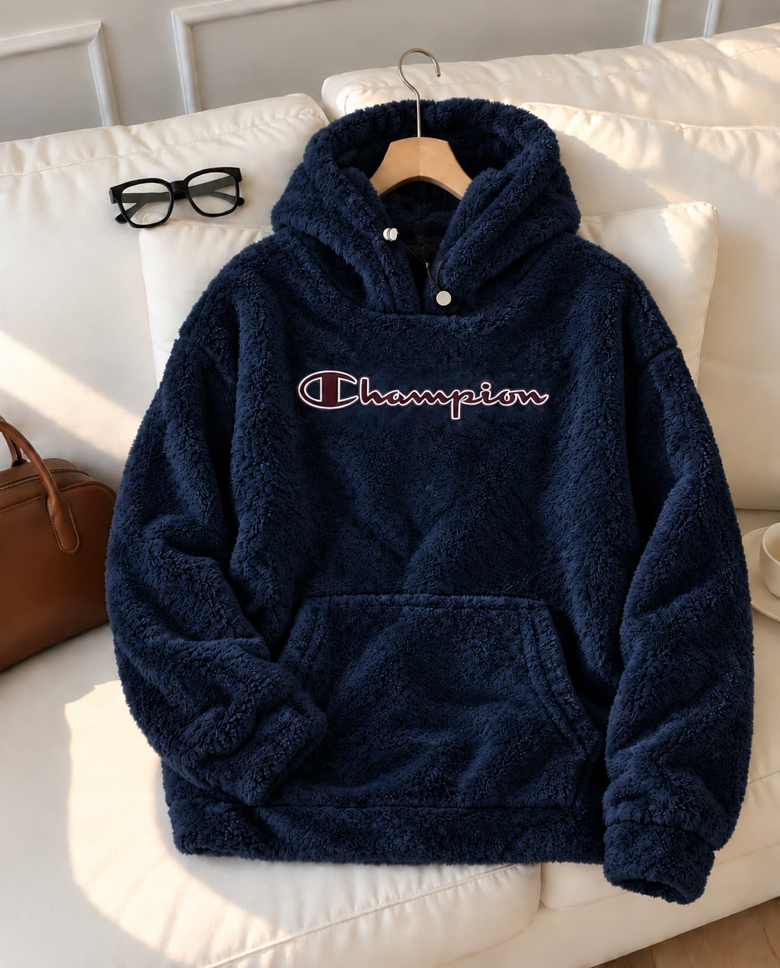 Champion sherpa jacket for ladies (Navy Blue)