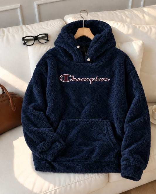 Champion sherpa jacket for ladies (Navy Blue)