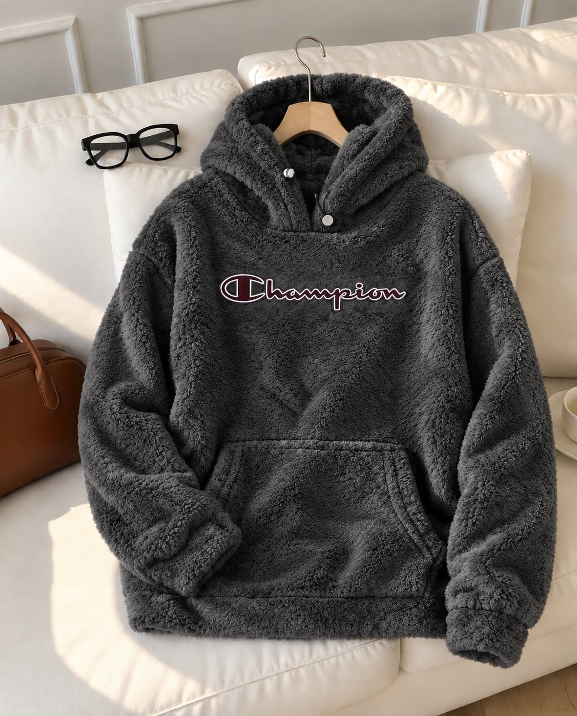 Champion sherpa jacket for ladies (Dark Grey)