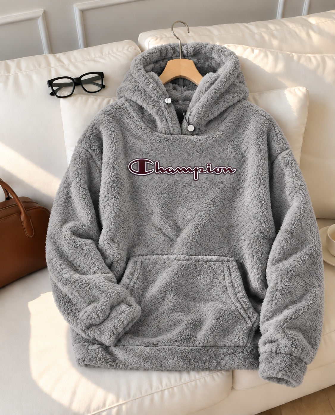 Champion sherpa jacket for ladies (Light Grey)