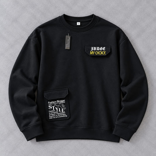 Urban Cargo Sweatshirt for men and women (Black)