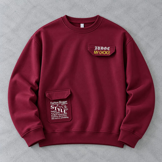 Urban Cargo Sweatshirt for men and women (Maroon)