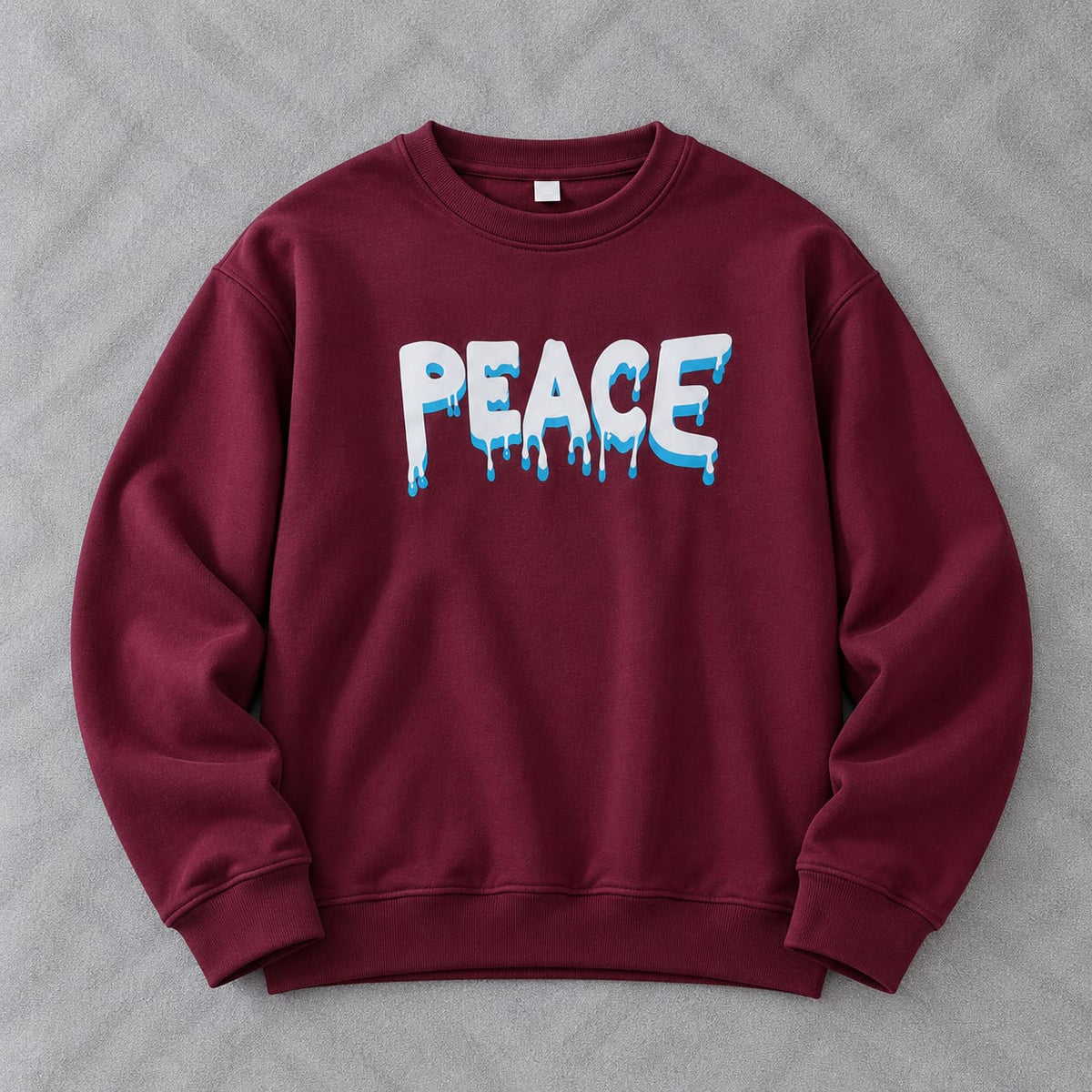Peace Sweatshirt for men and women (Maroon)