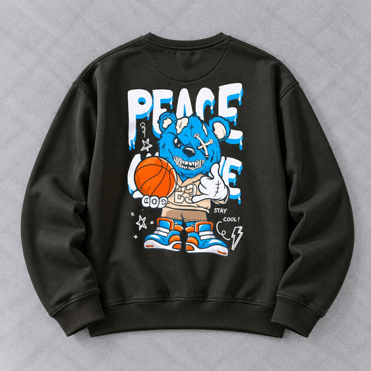 Peace Sweatshirt for men and women (Black)