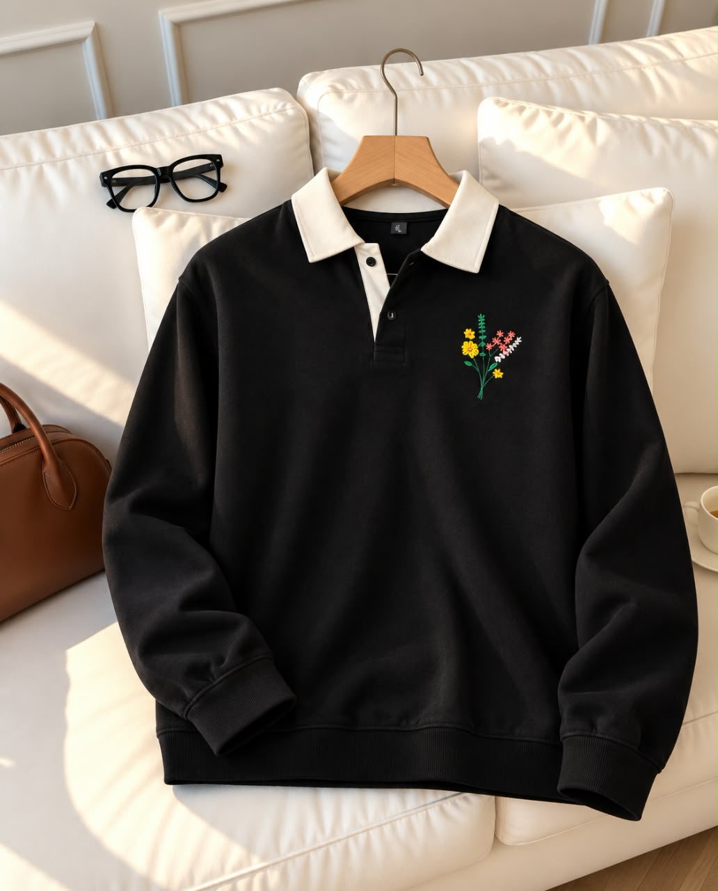 Embroidered sweatshirt