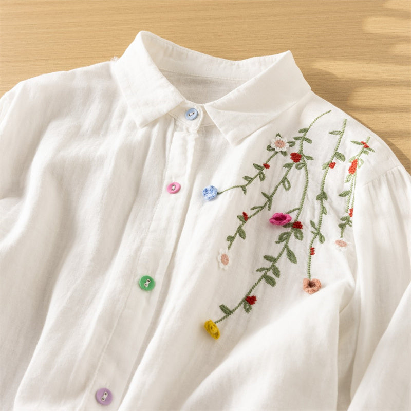 Lamptrip Long Sleeves Top (White)