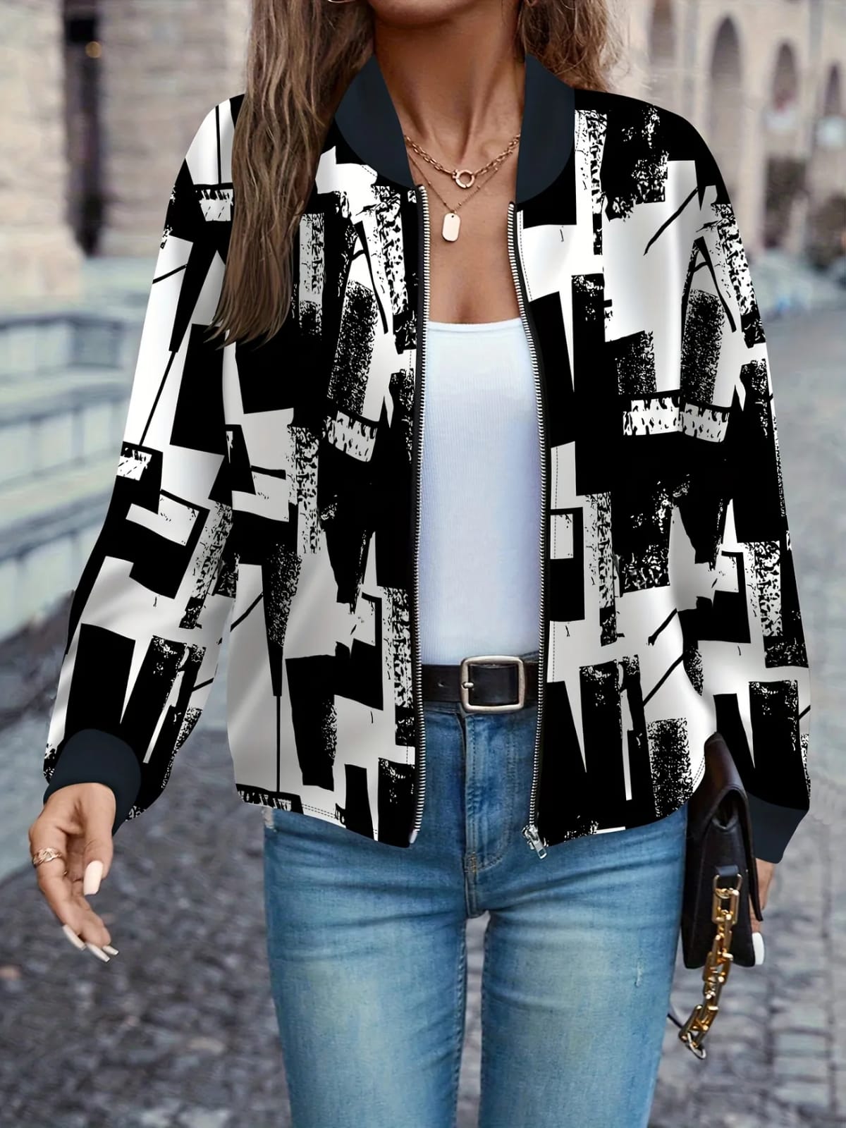 Ombre print Jacket for women