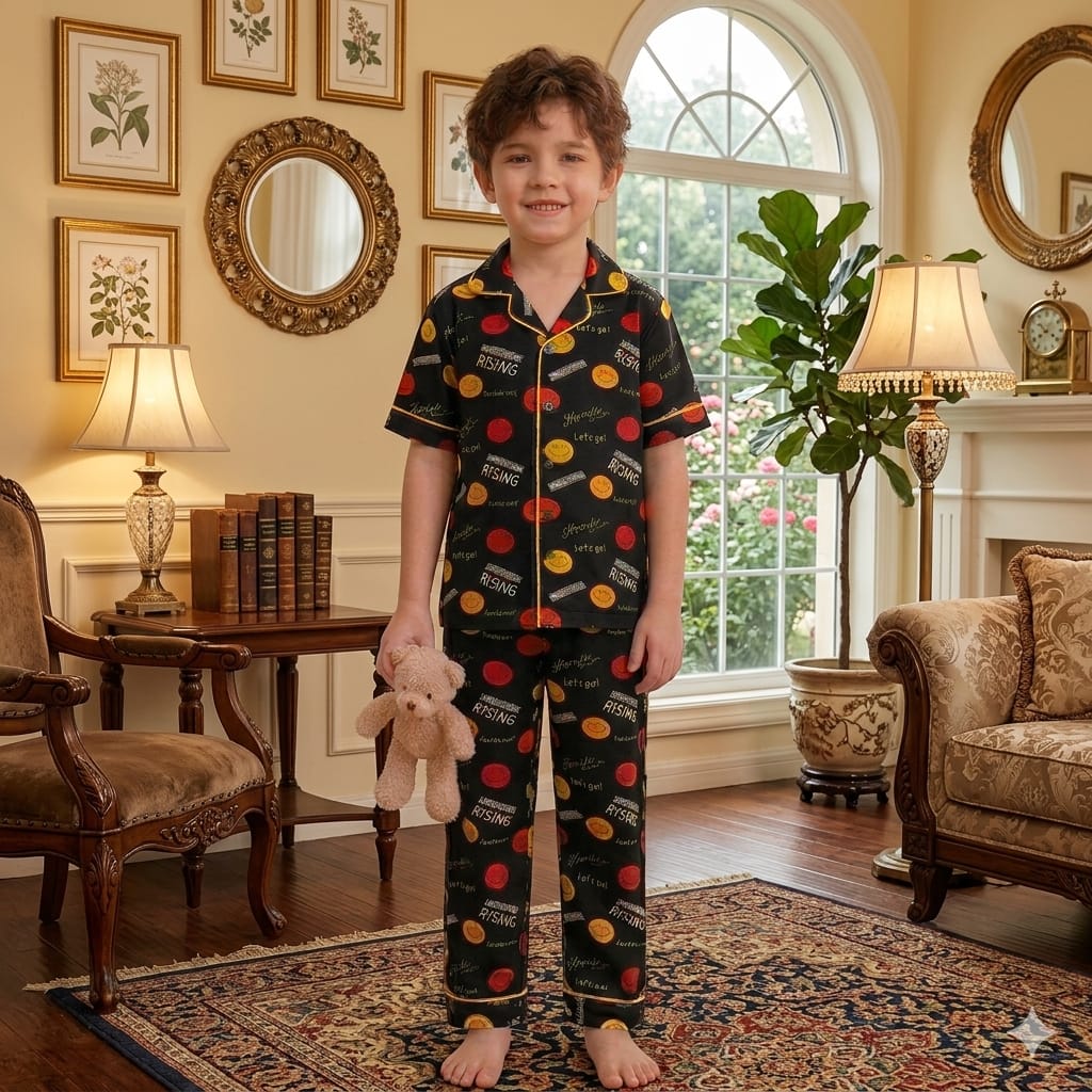 Rising star tracksuit for boys (Black)
