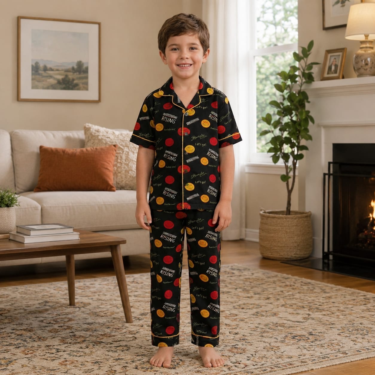 Rising star tracksuit for boys (Black)