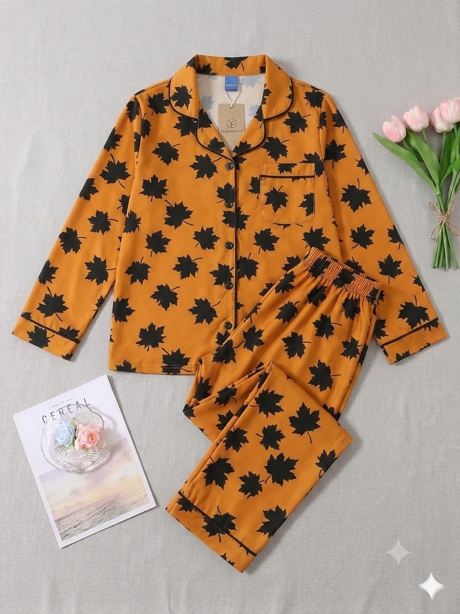 Forest Leaf Pajama Set