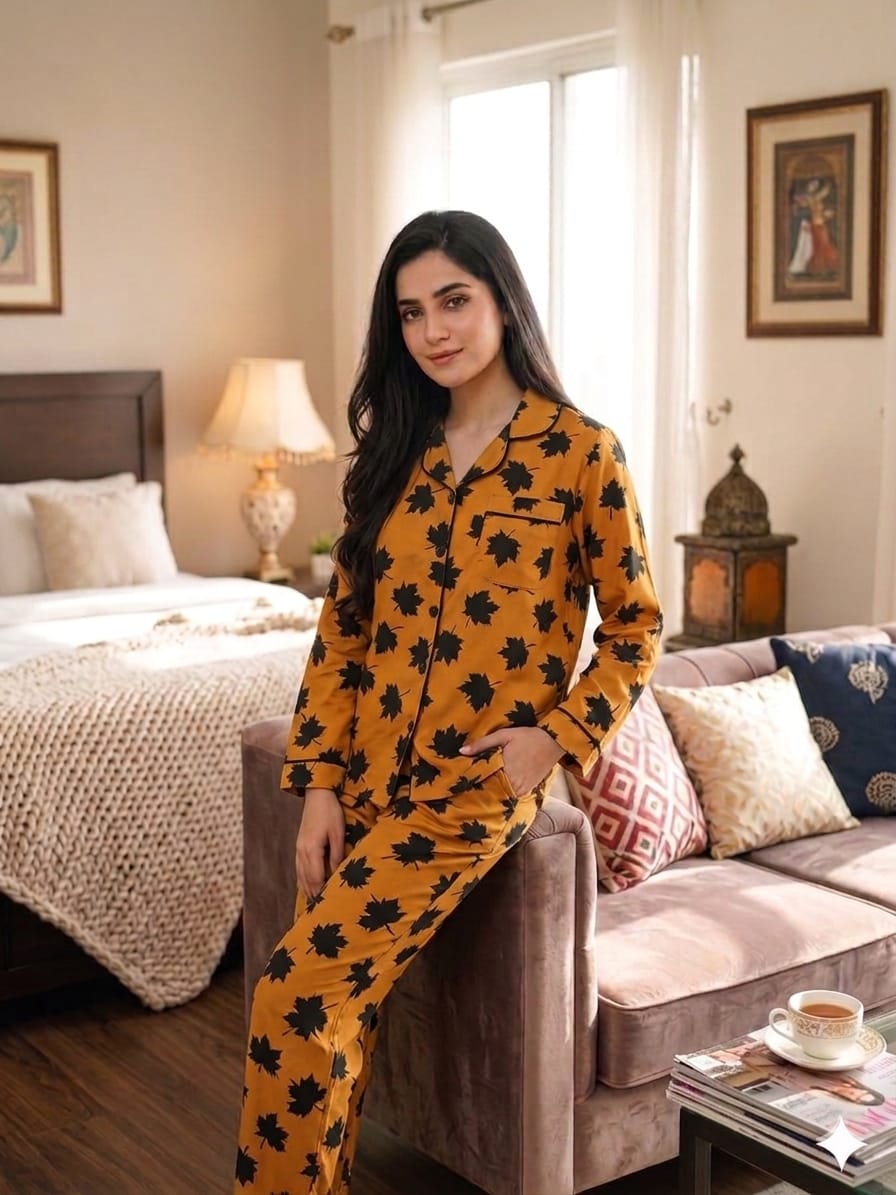 Forest Leaf Pajama Set