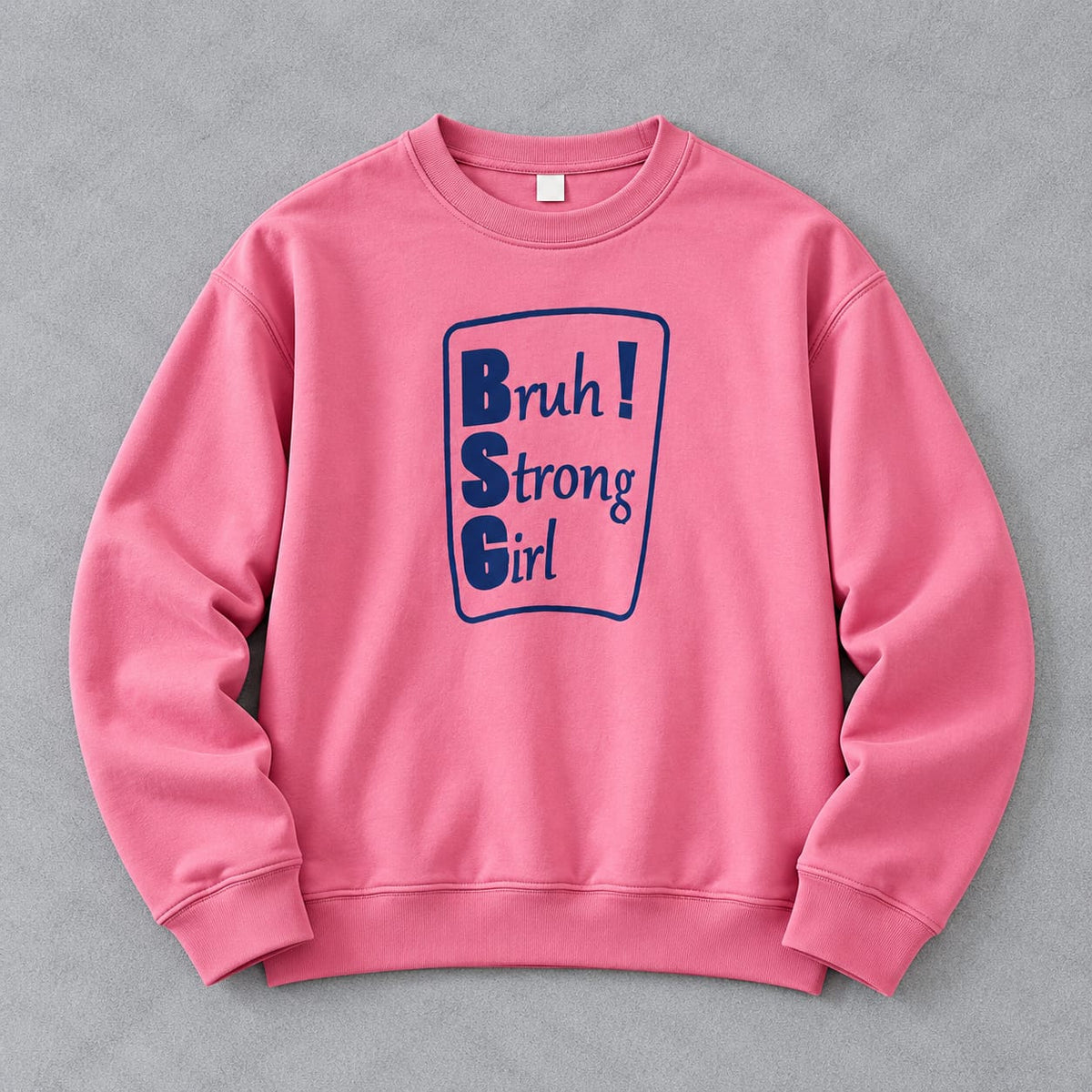 Pastel Pink Statement sweatshirt for ladies