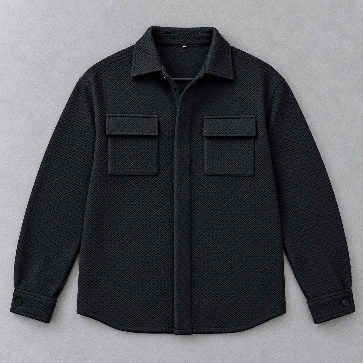 Midnight Grid Casual Jacket