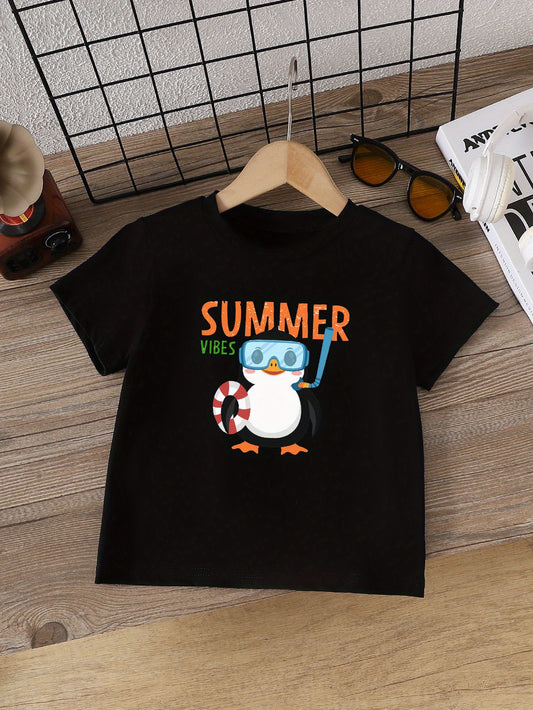 Summer vibes for kids and boys (black)