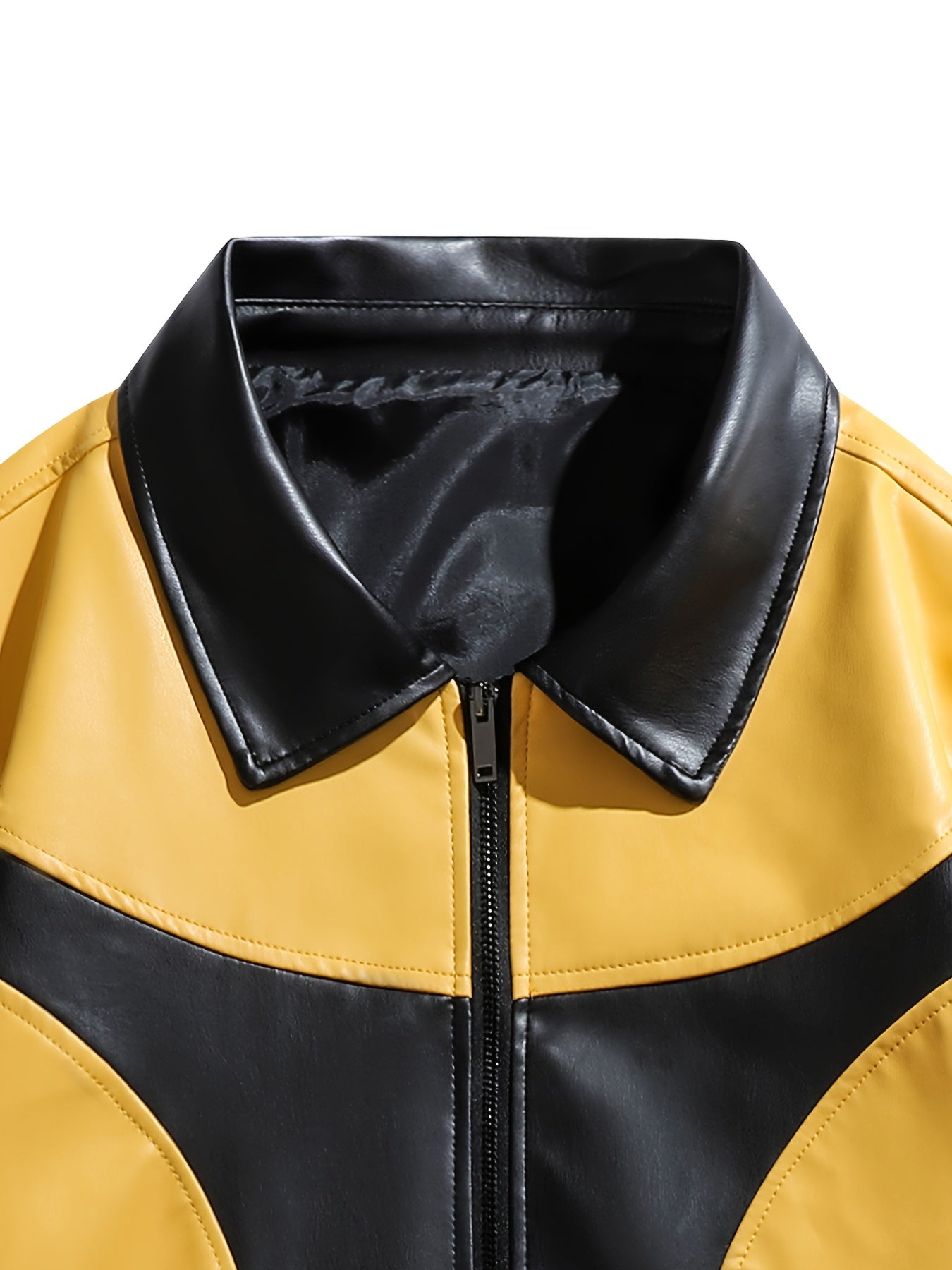Italian bikers Jacket (Yellow)