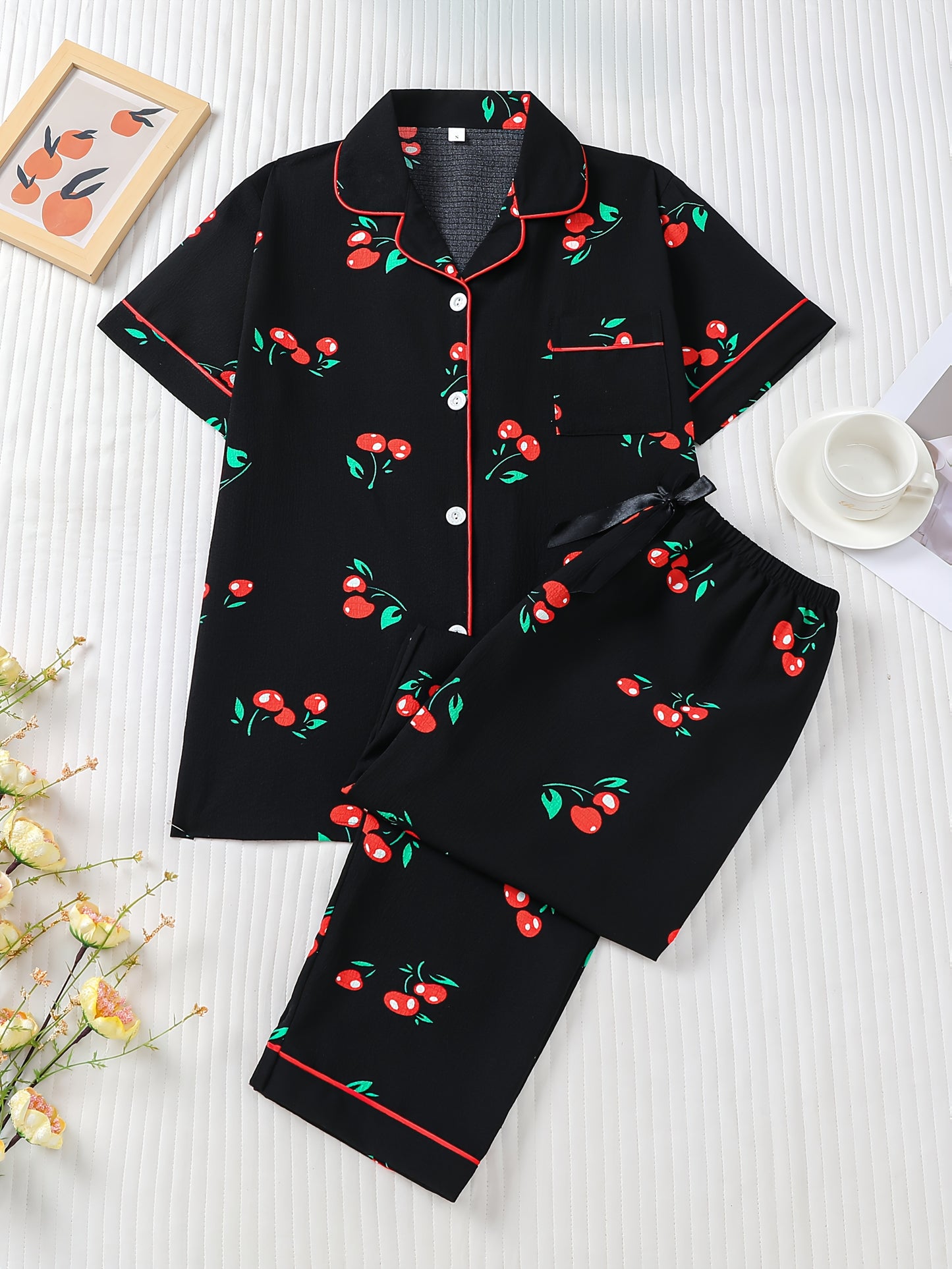 Cherry Orchard Pajama Set