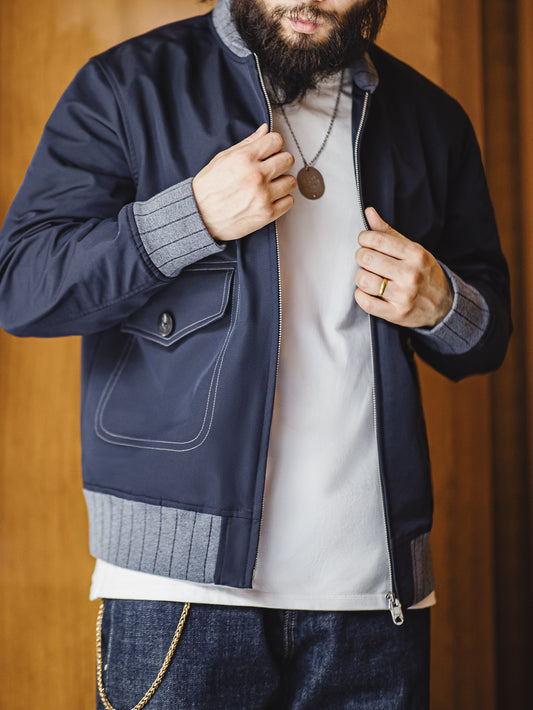 Retro Jeans bomber jacket