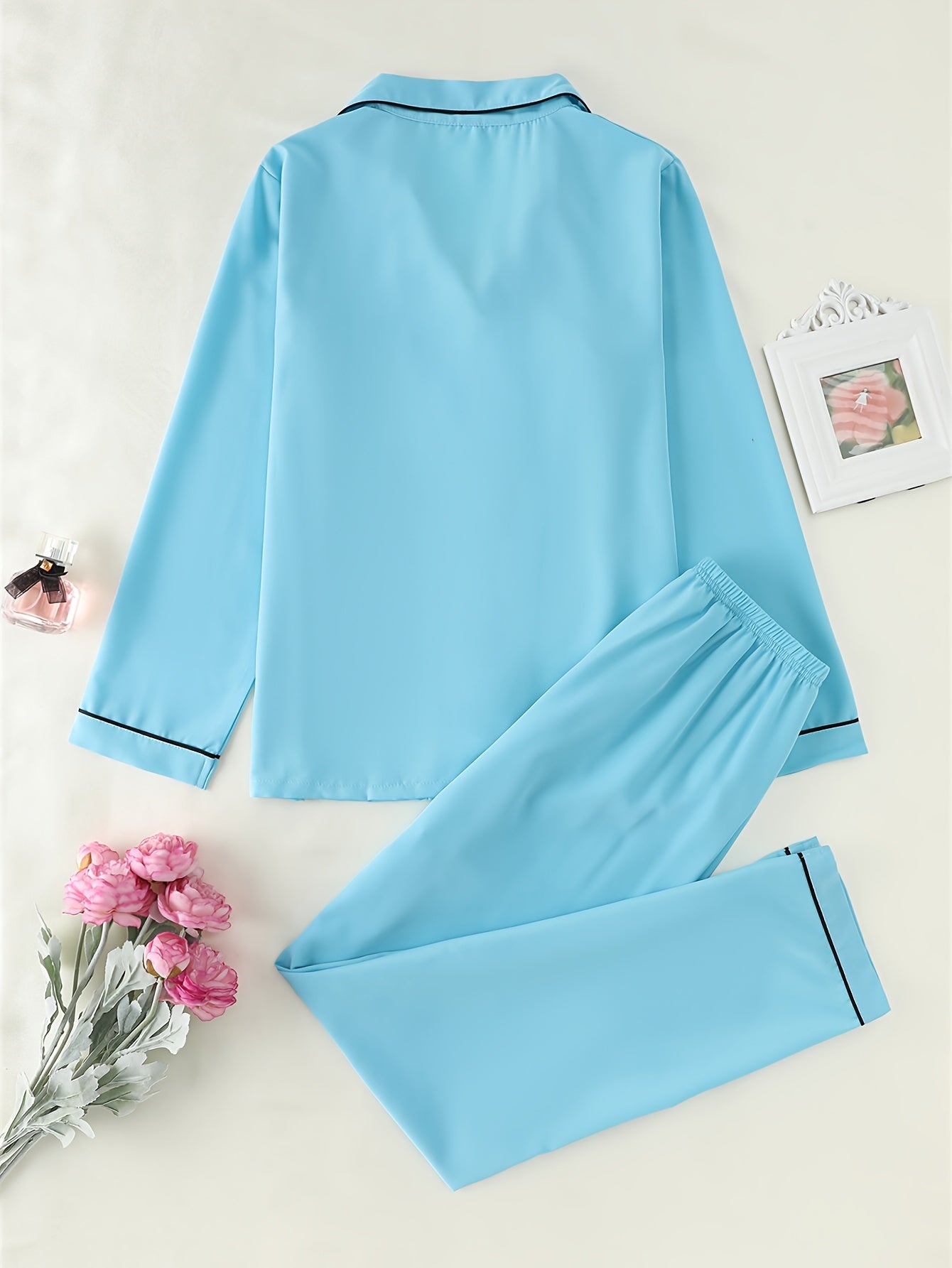 Classic Solid pajama Set (Lake Blue)