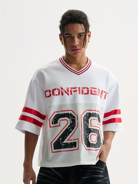 Confident printed tshirt (White)