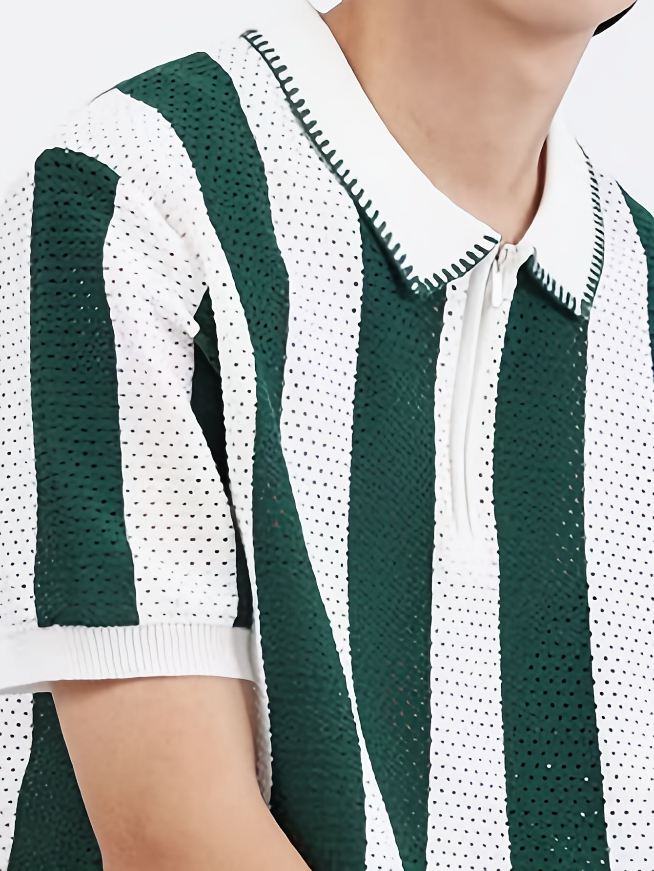 Italian knitted polo (Green)