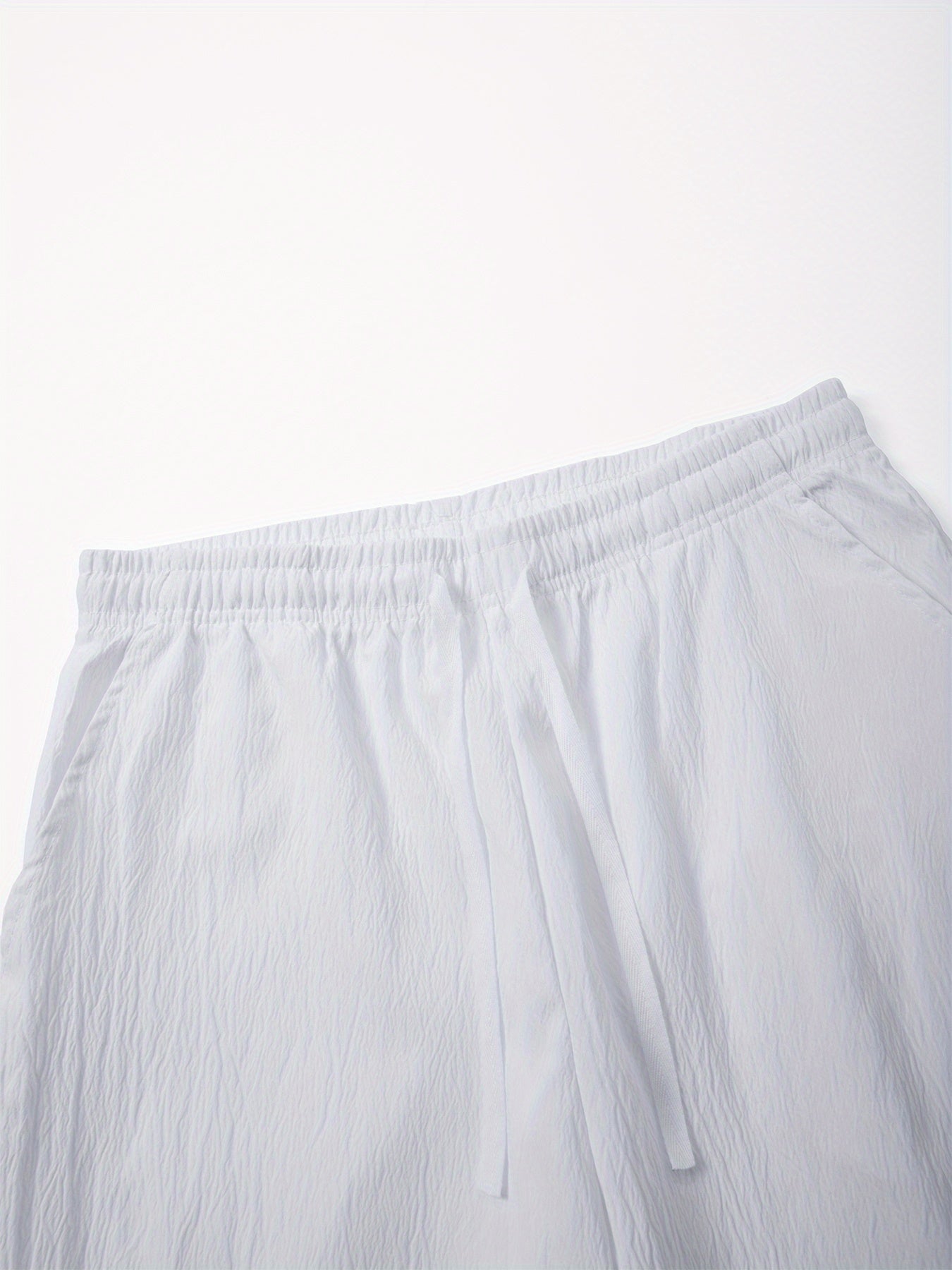 Wrinkle tracksuit for men's  (White)