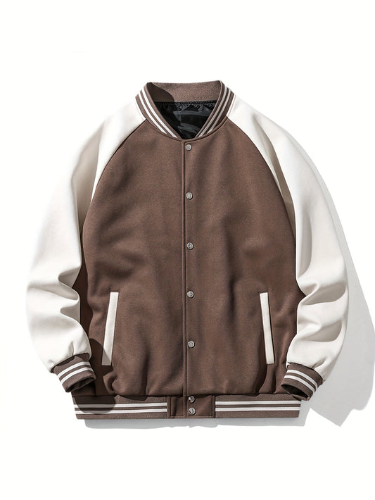 Chicago baseball jacket (Coffee)