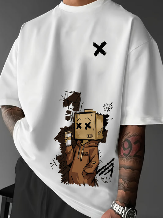 Cross graphic t-shirt (White)