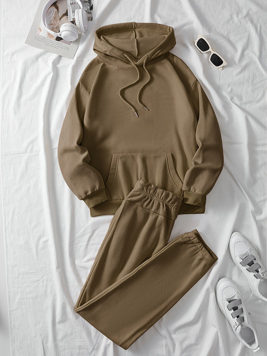 Greek hoodie set for women and men (Brown)