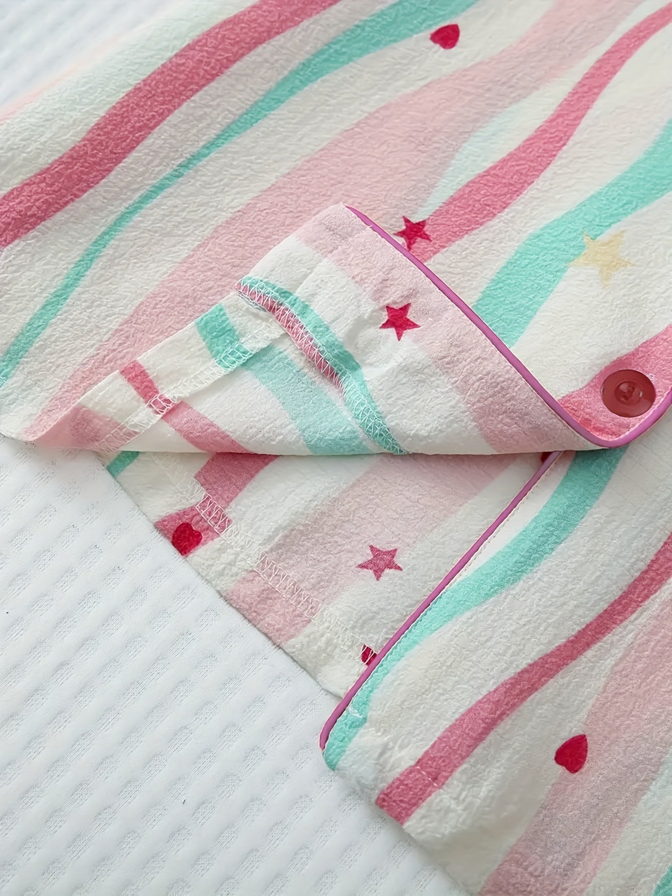 Heart contrasting pajamas set (Four seasons)