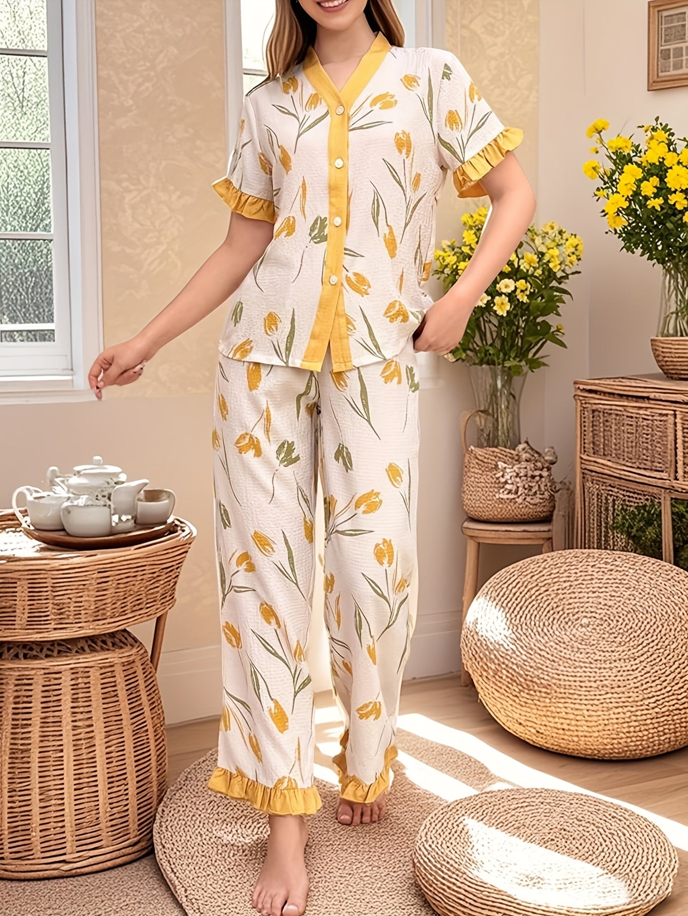 Bubbles wrinkles pajamas set (Four seasons)