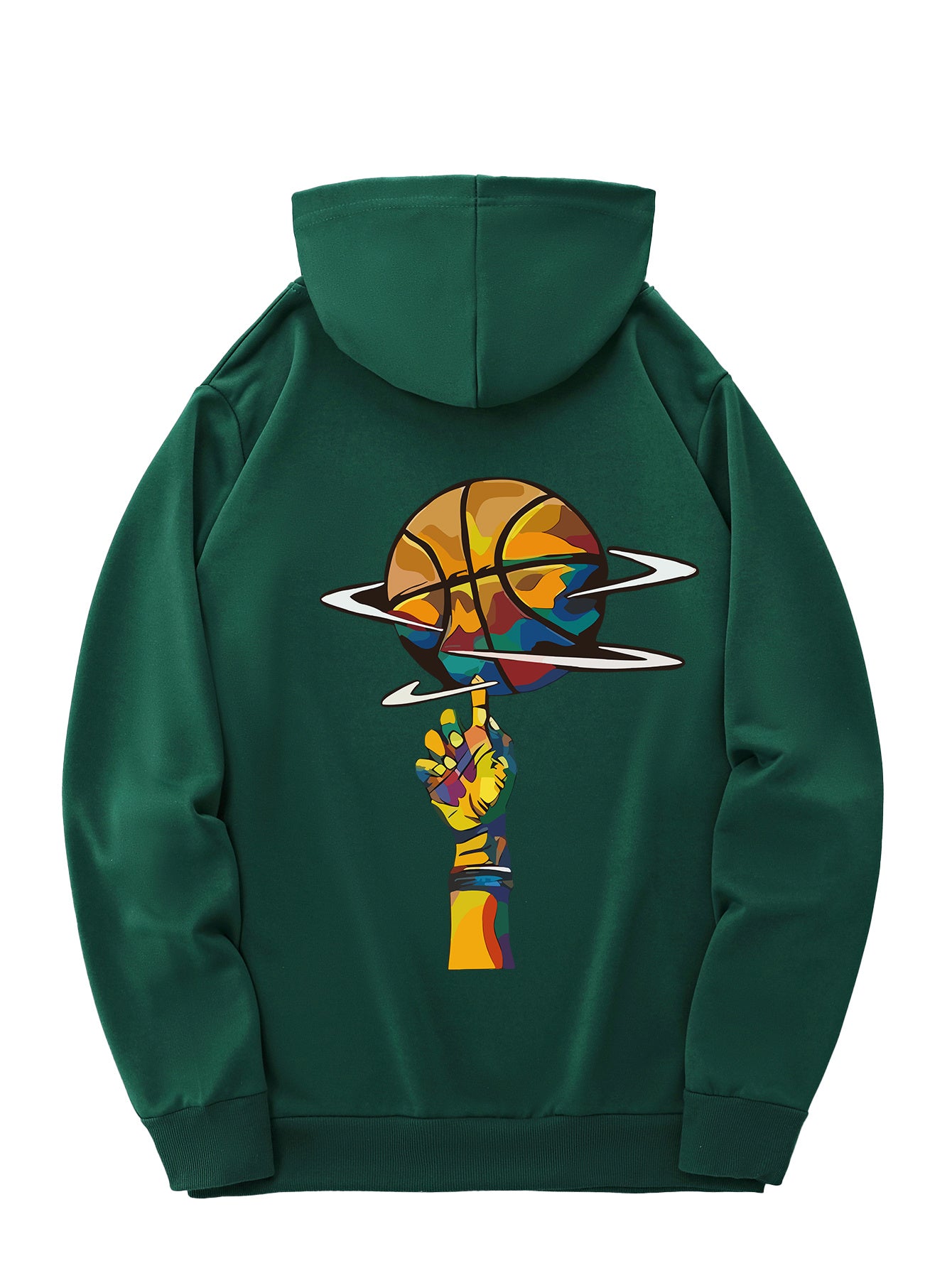 Basketball hoodie for men & women (Dark Green)