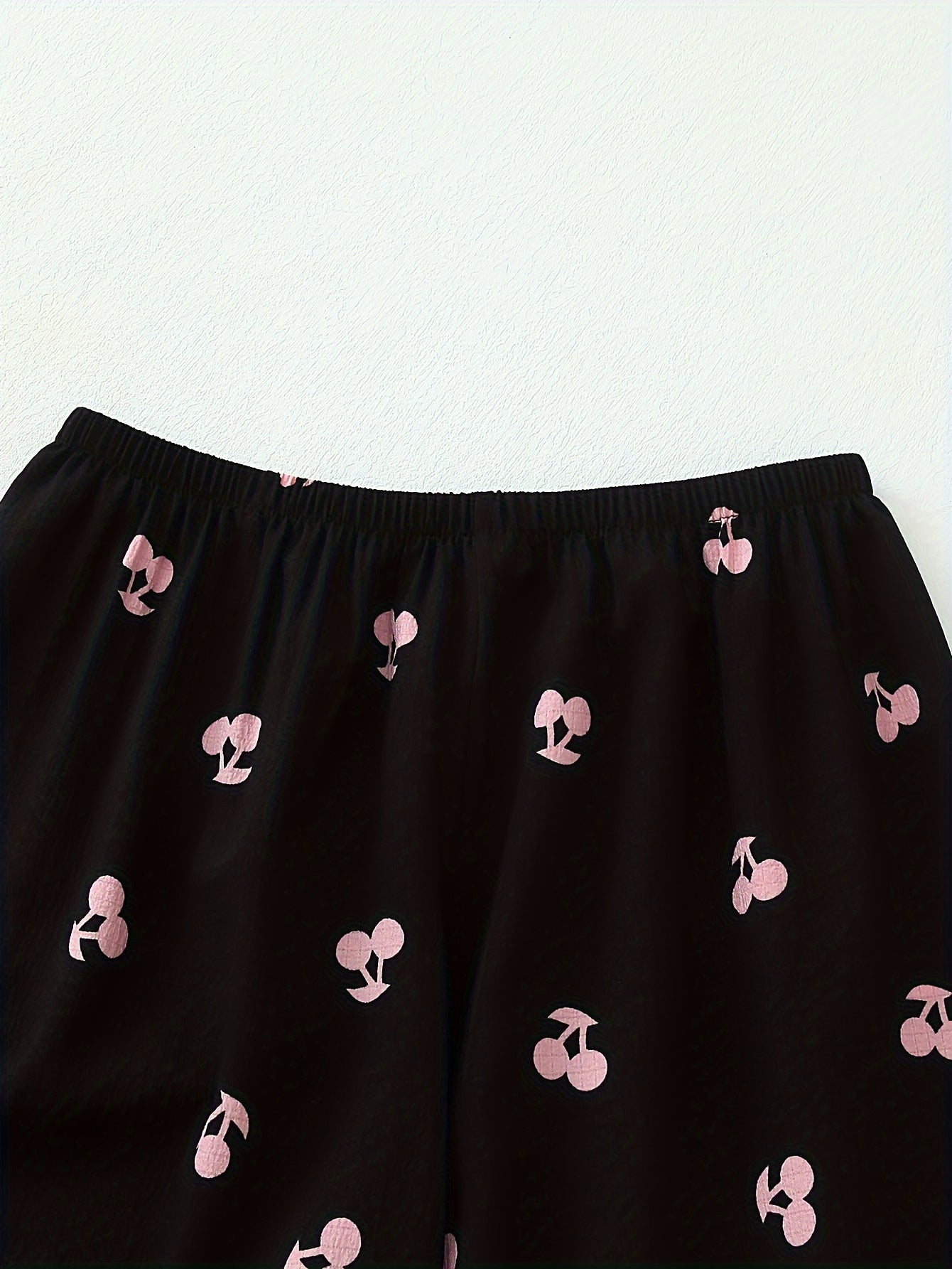 Blush Cherry Pajama Set Half Sleeve