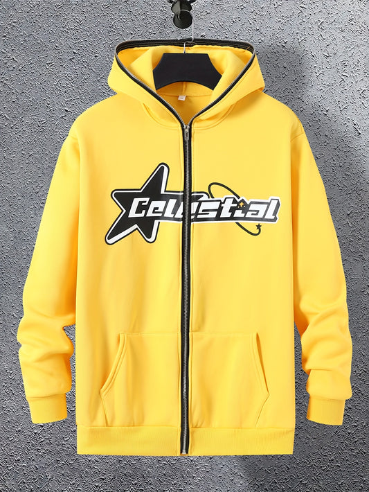 Celestial print hoodie