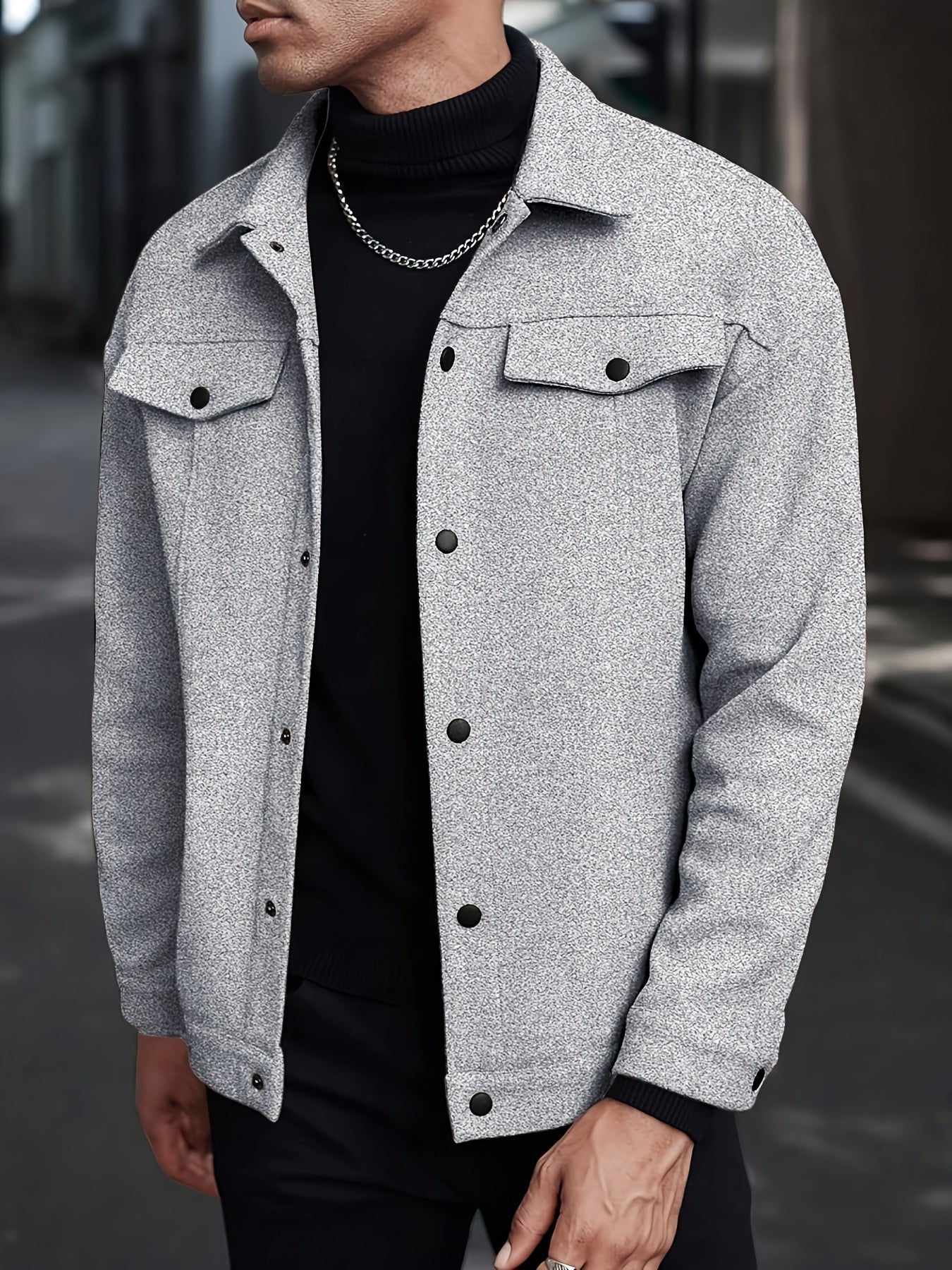 Italian wool jackets for Men (Light Grey)