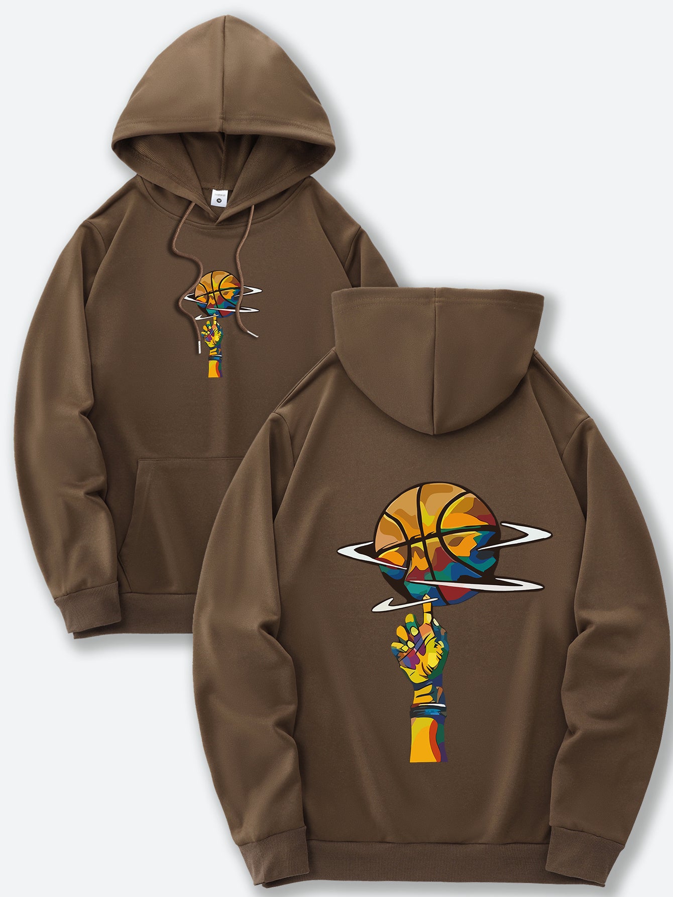 Basketball hoodie for men & women (Coffee)