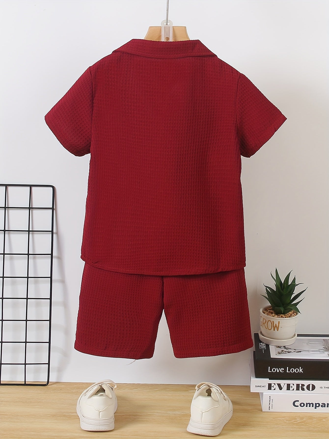 Buzz Two piece set for kids & boys- Mehroon 