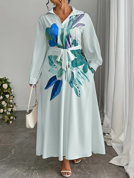 Floral maxi (Light Blue)