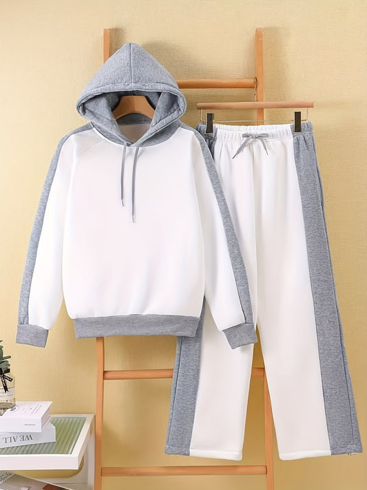 Super cozy hoodie set with wide trouser