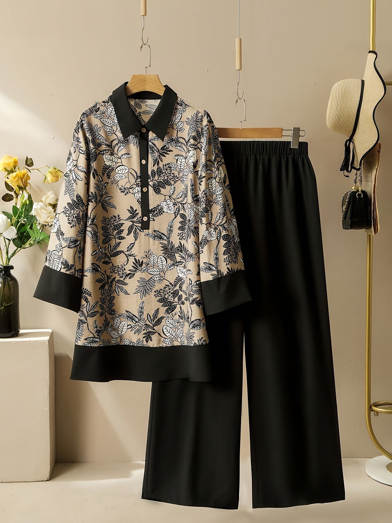 Retro elegant two piece