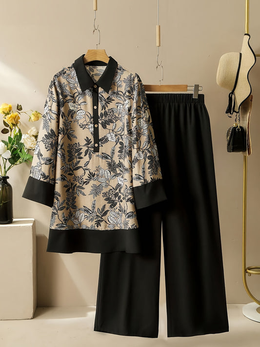 Retro elegant two piece